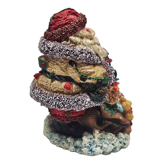 VTG Crinkle Claus 1994 Possible Dreams Santa with Bag of Toys Christmas Figurine - Picture 3 of 9